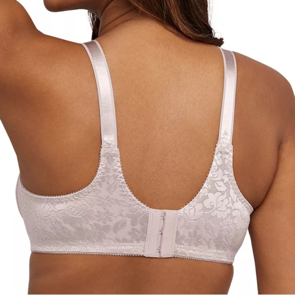 BALI #3372 Double Support Lace WIRELESS Floral Bra in “Gloss” Size 38C - Picture 3 of 6